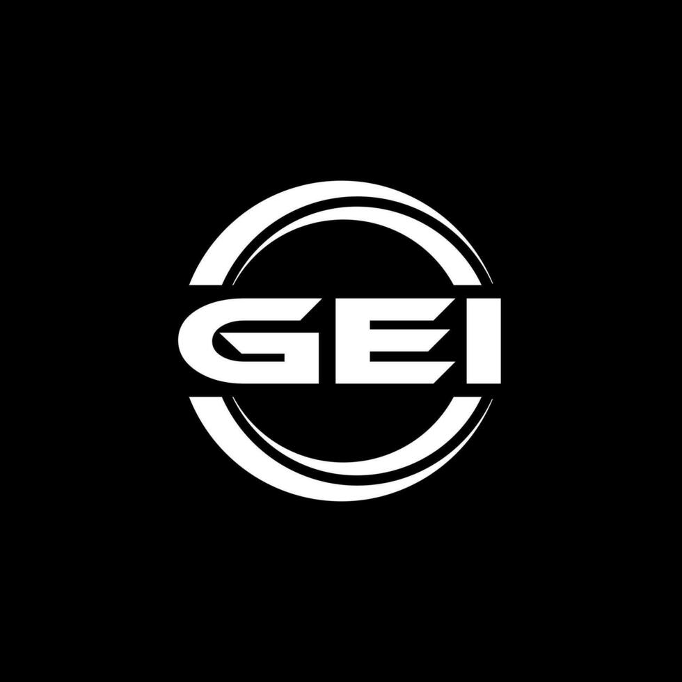 GEI Logo Design, Inspiration for a Unique Identity. Modern Elegance and Creative Design. Watermark Your Success with the Striking this Logo. vector