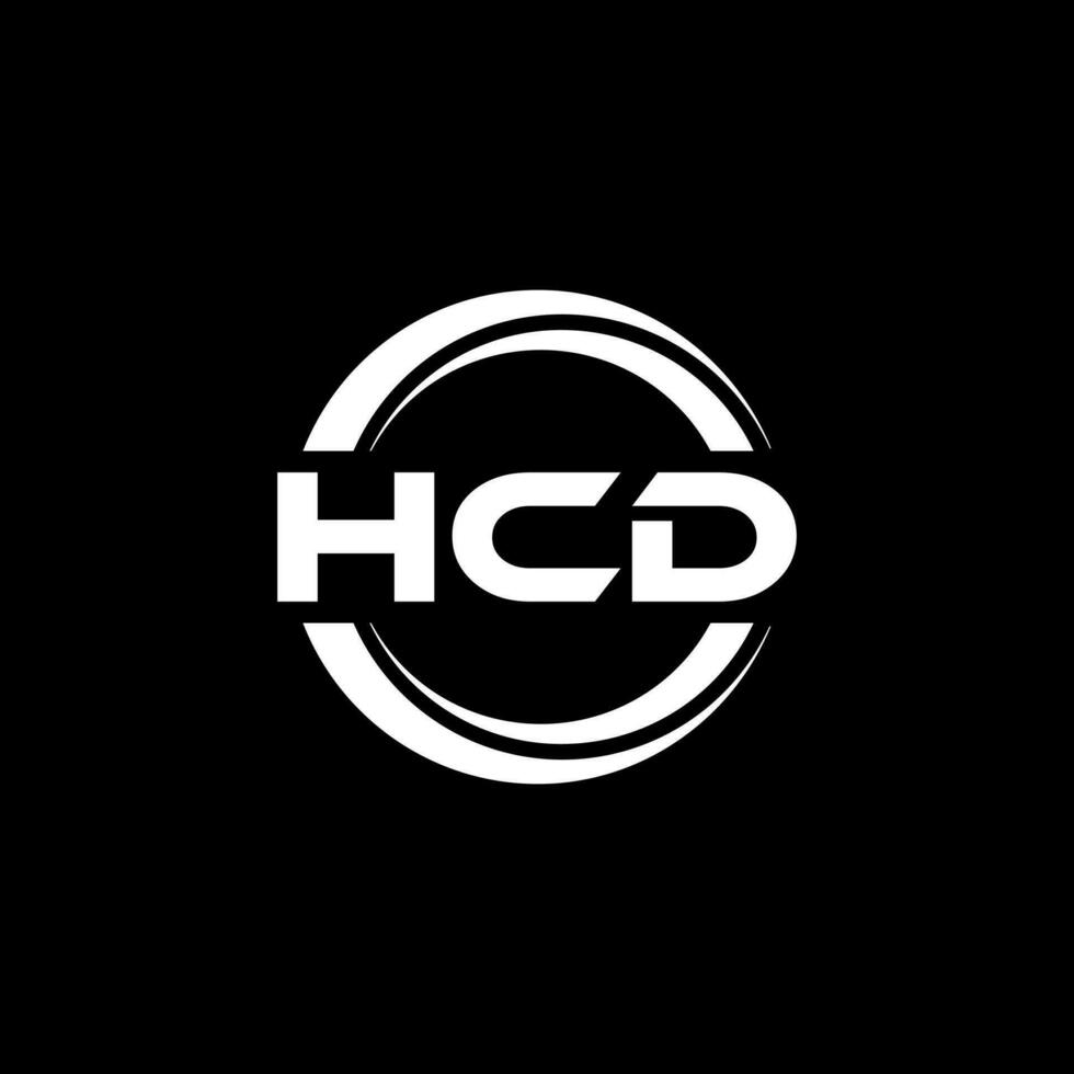 hcd logo diseño, inspiración para un único identidad. moderno elegancia y creativo diseño. filigrana tu éxito con el sorprendentes esta logo. vector