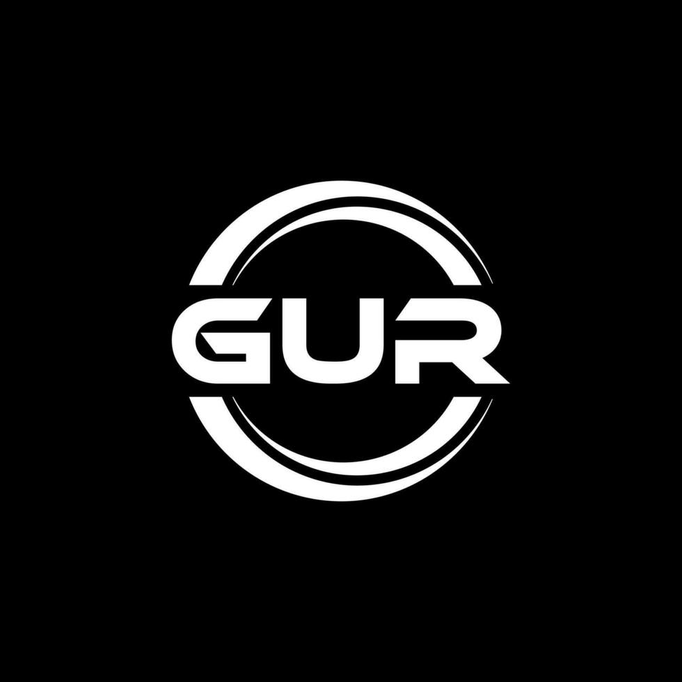 GUR Logo Design, Inspiration for a Unique Identity. Modern Elegance and Creative Design. Watermark Your Success with the Striking this Logo. vector