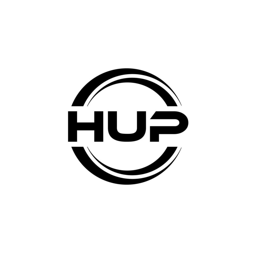 HUP Logo Design, Inspiration for a Unique Identity. Modern Elegance and Creative Design. Watermark Your Success with the Striking this Logo. vector
