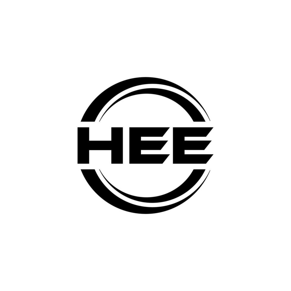 HEE Logo Design, Inspiration for a Unique Identity. Modern Elegance and Creative Design. Watermark Your Success with the Striking this Logo. vector