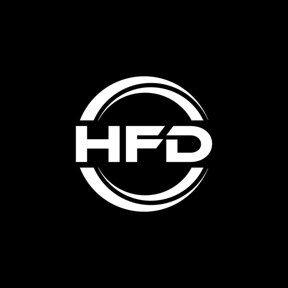HFD Logo Design, Inspiration for a Unique Identity. Modern Elegance and Creative Design. Watermark Your Success with the Striking this Logo. vector