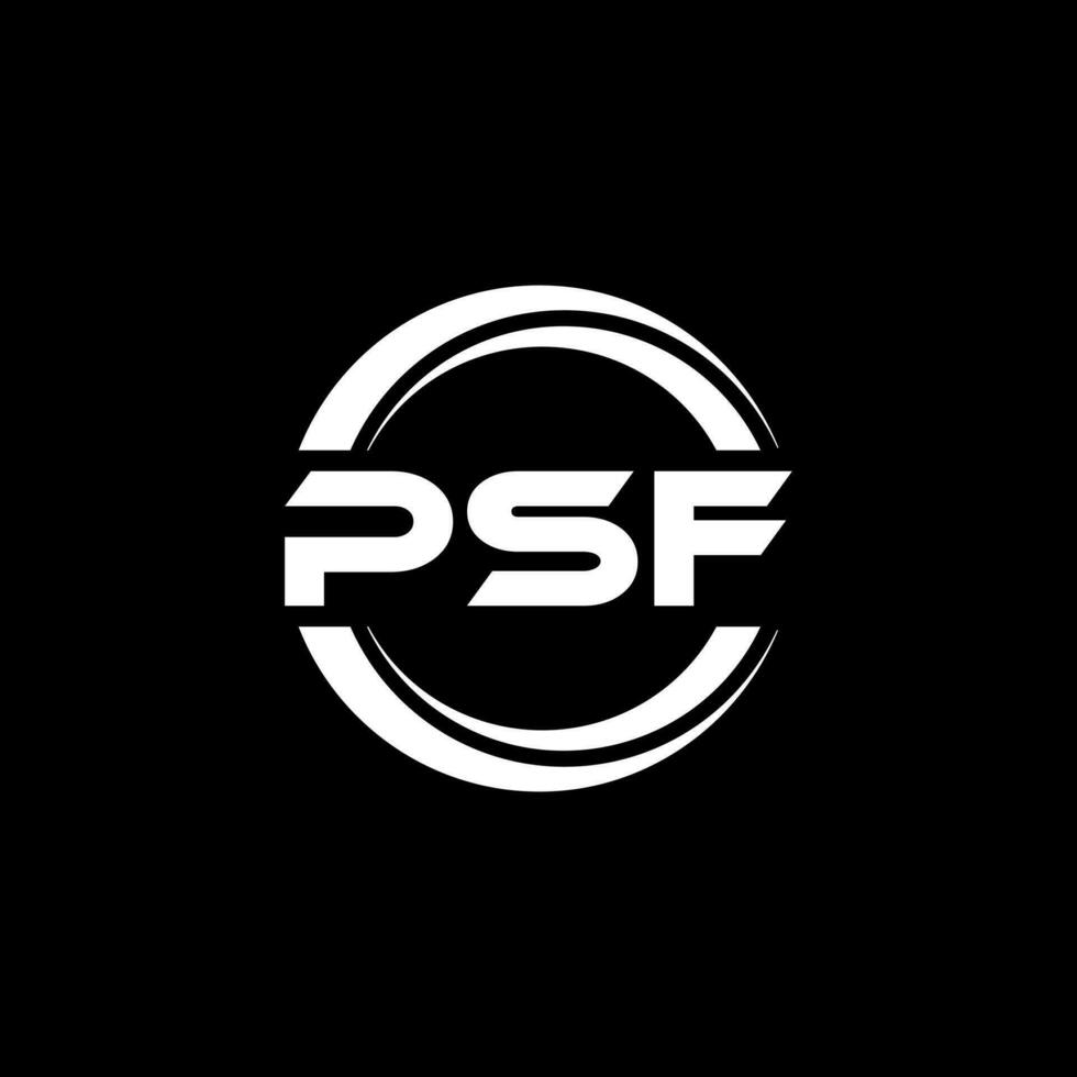 PSF Logo Design, Inspiration for a Unique Identity. Modern Elegance and Creative Design. Watermark Your Success with the Striking this Logo. vector