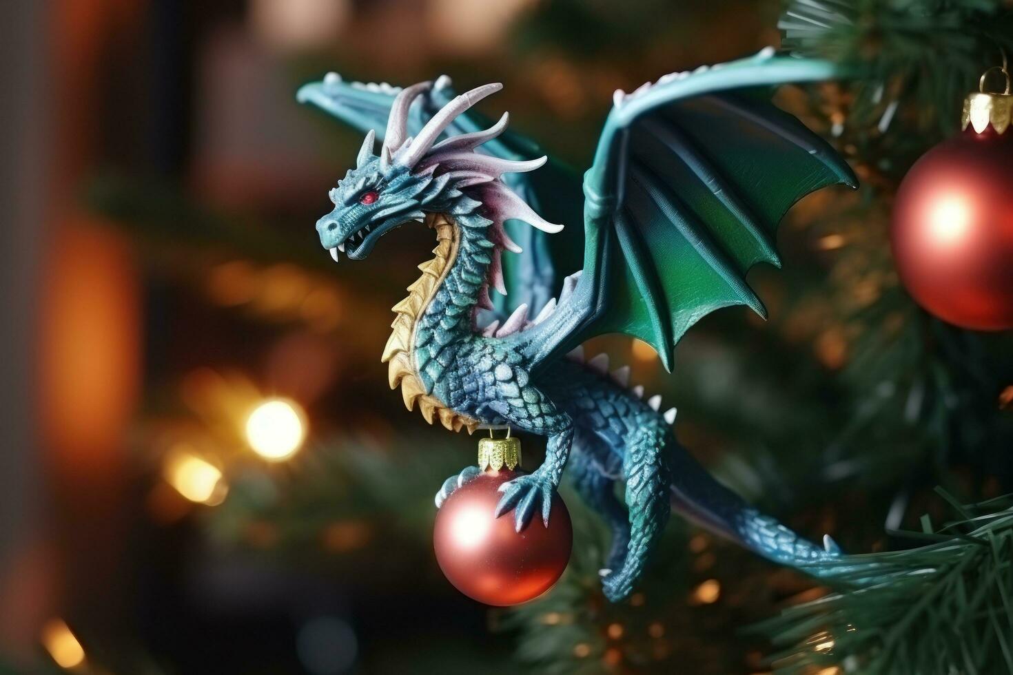 Christmas dragon toy photo