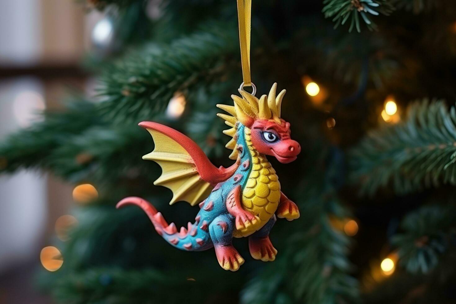 Christmas dragon toy photo