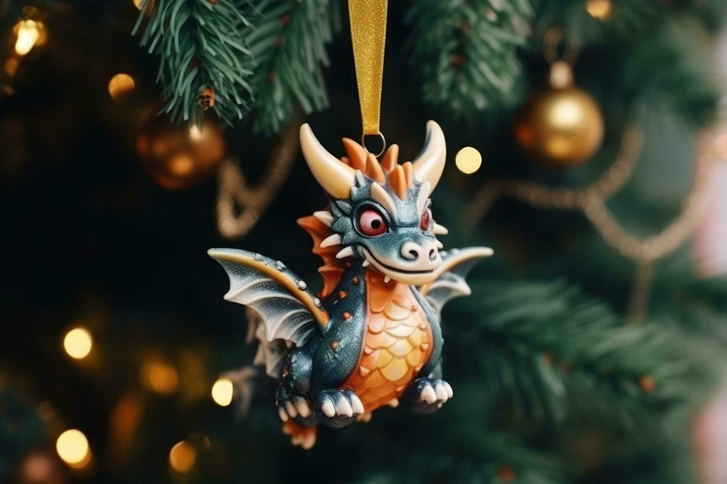 Christmas dragon toy photo