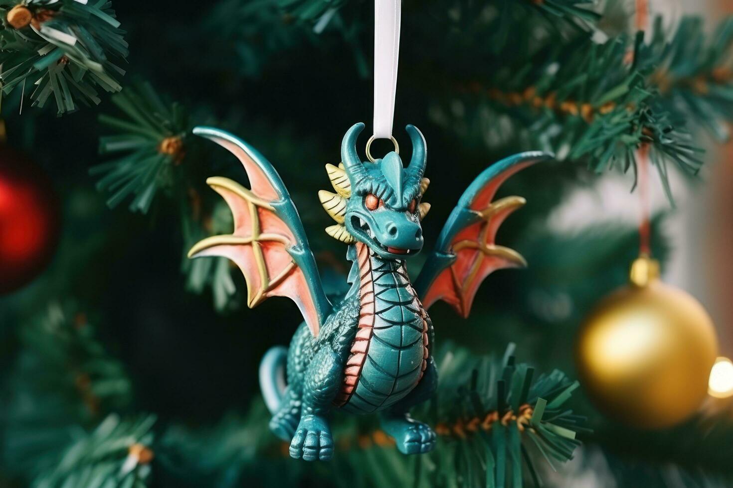 Christmas dragon toy photo