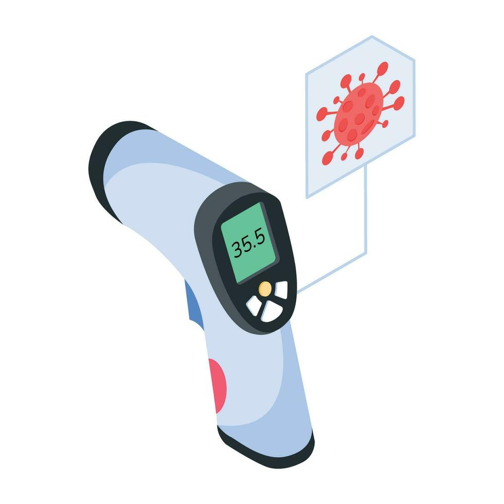Set of Medical Equipment Isometric Icons vector