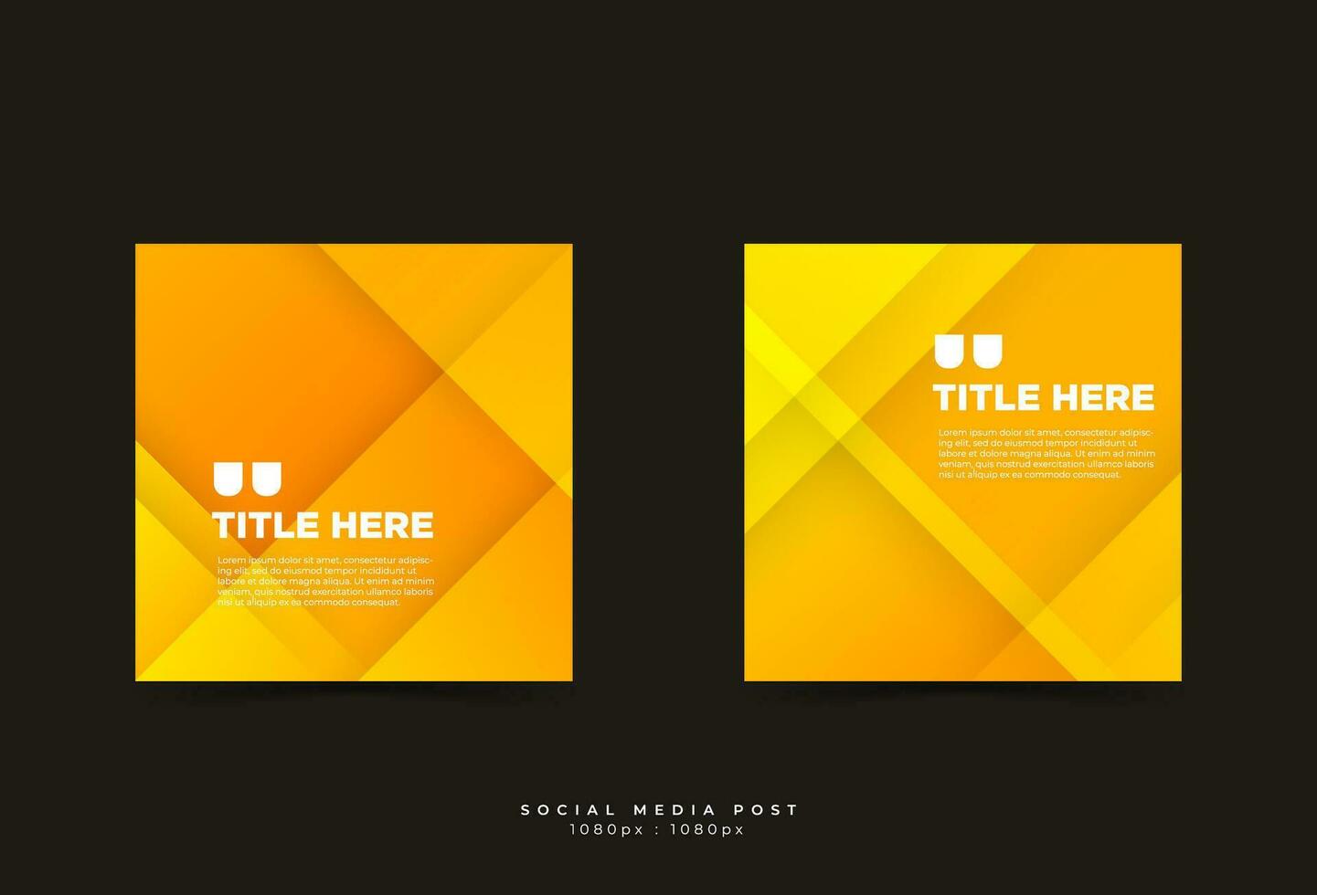 social media post template, corolful, orange and yellow gradations , abstract memphis vector
