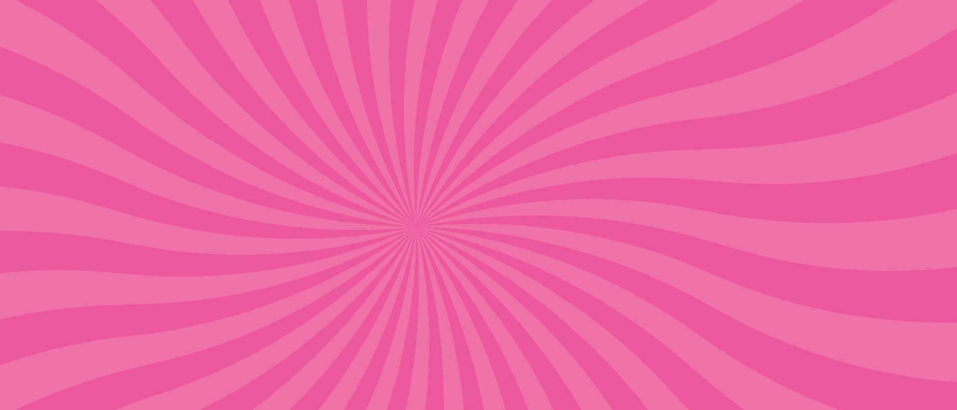 Retro background showcasing a funky spiral and swirl pattern. Radial designs with abstract twirls, sun twists and lollipop candy. Flat vector illustration isolated