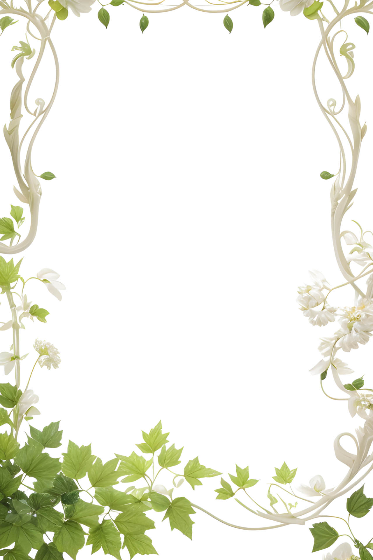 Vines Border Frame Ai Generative 27429010 PNG