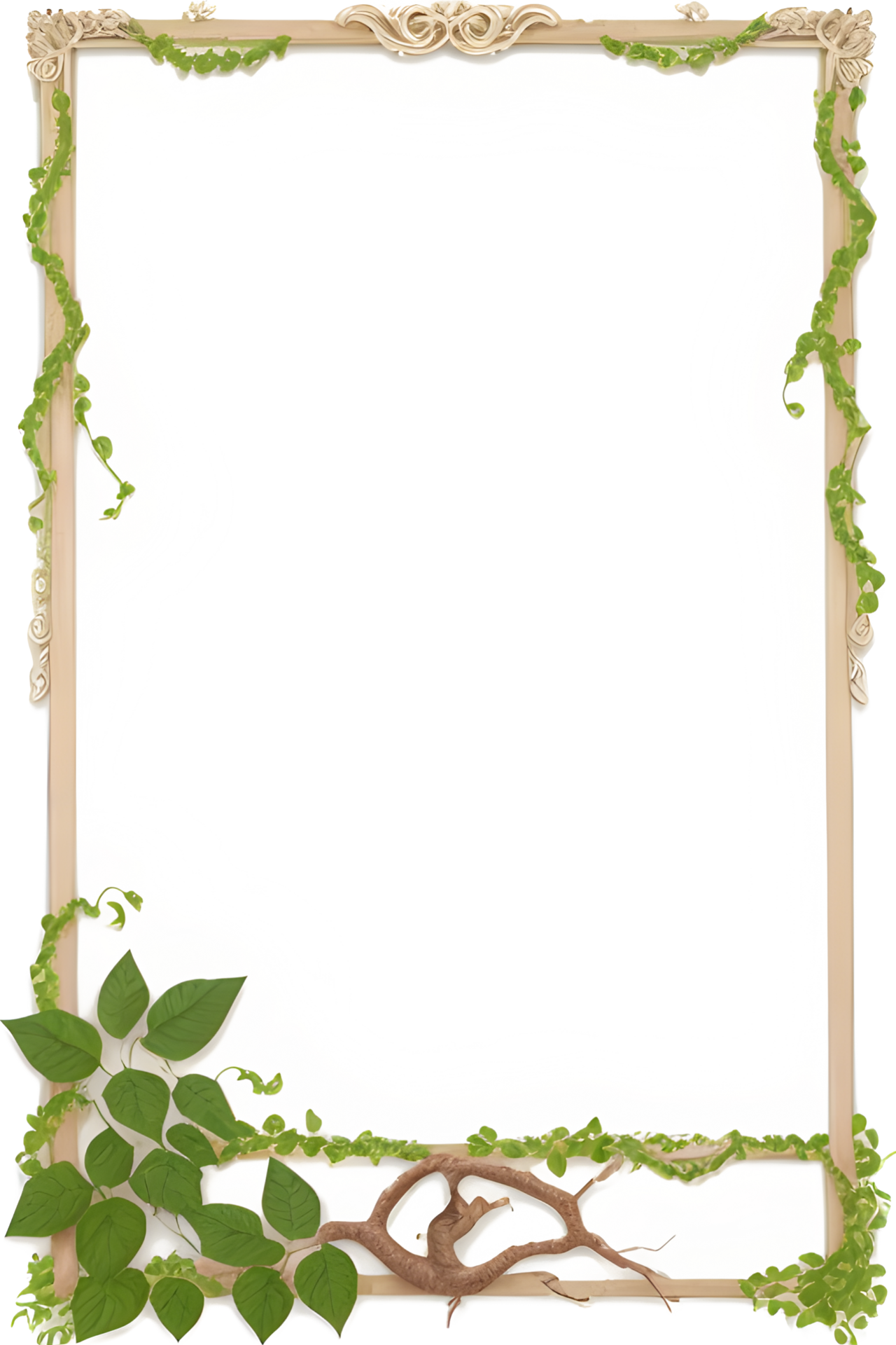 Vines Border Frame Ai Generative 27429018 PNG