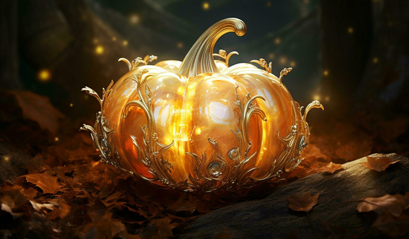 golden light pumpkin photo