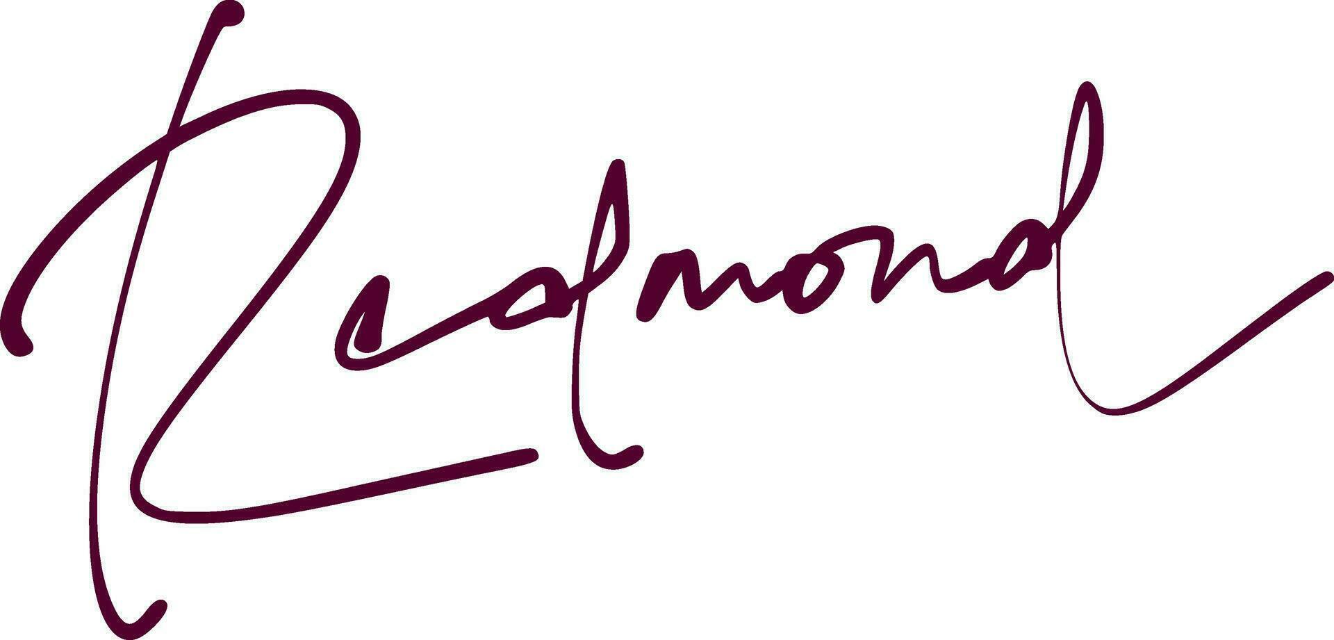 signature series R design illustration vector