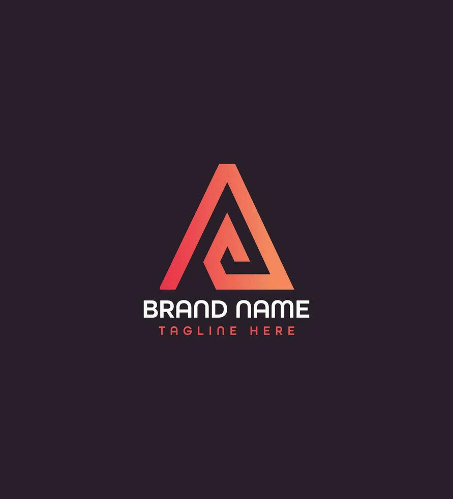 a modern letter logo design concept vector