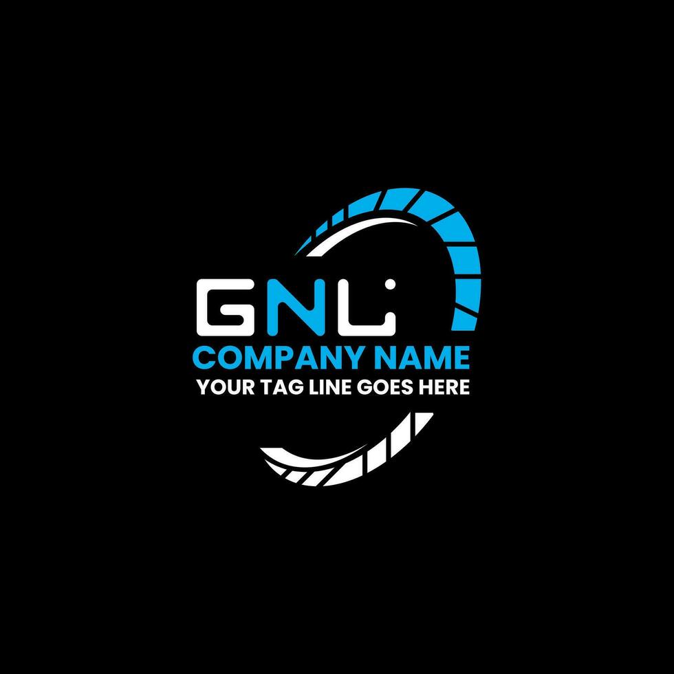 gnl letra logo creativo diseño con vector gráfico, gnl sencillo y moderno logo. gnl lujoso alfabeto diseño