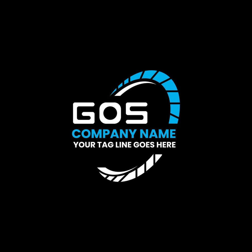 GOS letter logo creative design with vector graphic, GOS simple and modern logo. GOS luxurious alphabet design