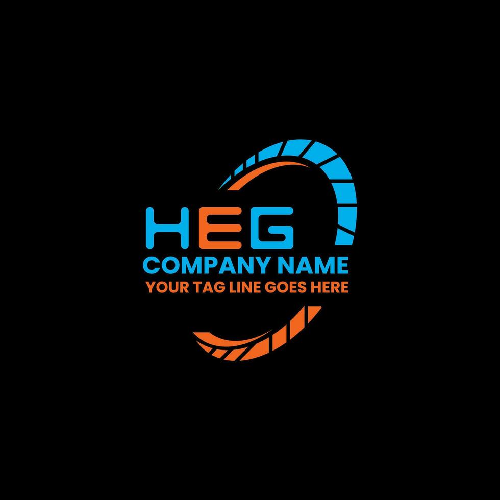 heg letra logo creativo diseño con vector gráfico, heg sencillo y moderno logo. heg lujoso alfabeto diseño