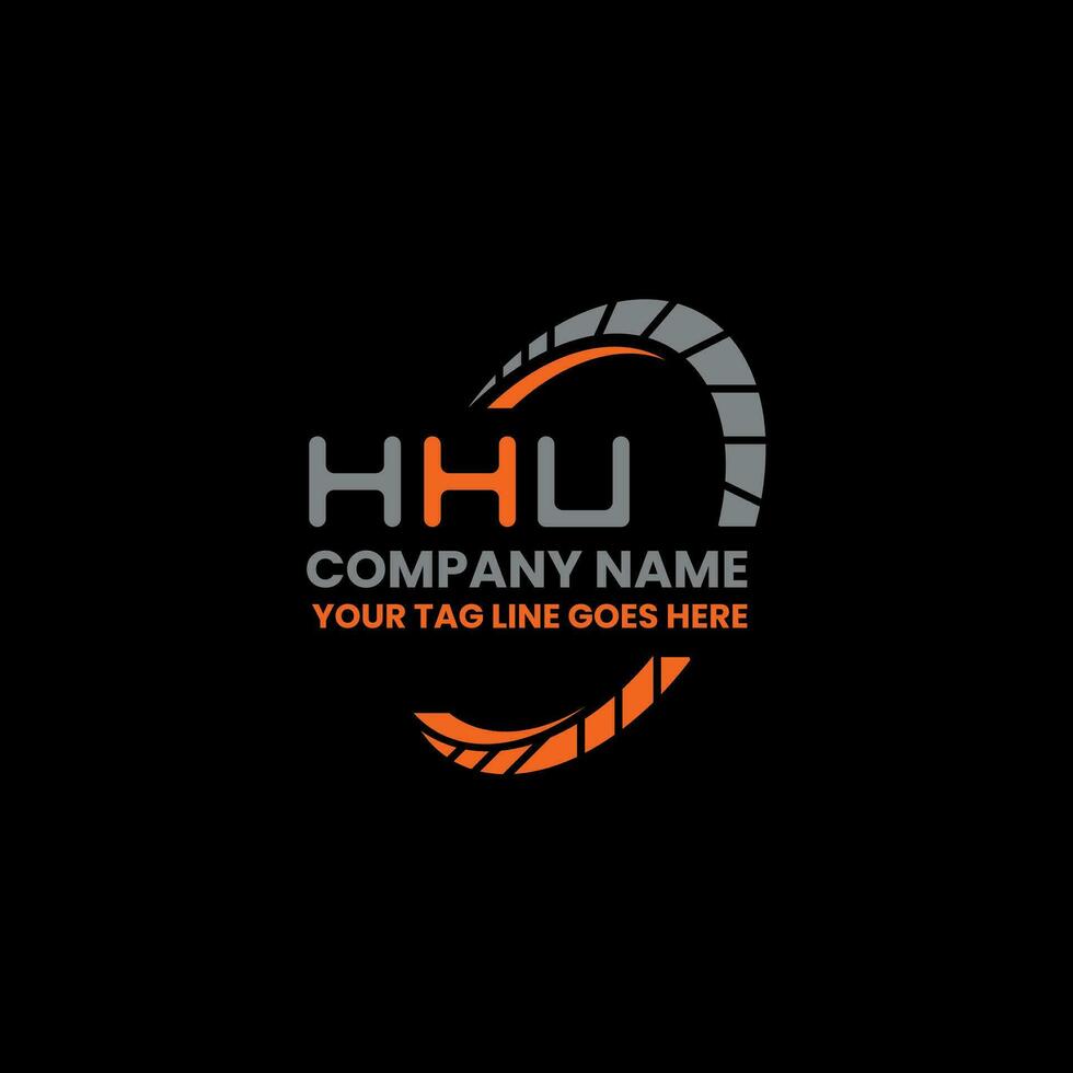 hhu letra logo creativo diseño con vector gráfico, hhu sencillo y moderno logo. hhu lujoso alfabeto diseño