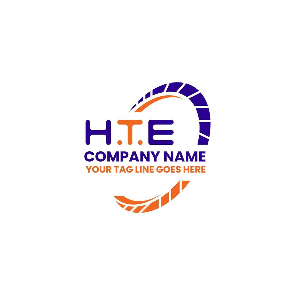 HTE letter logo creative design with vector graphic, HTE simple and modern logo. HTE luxurious alphabet design