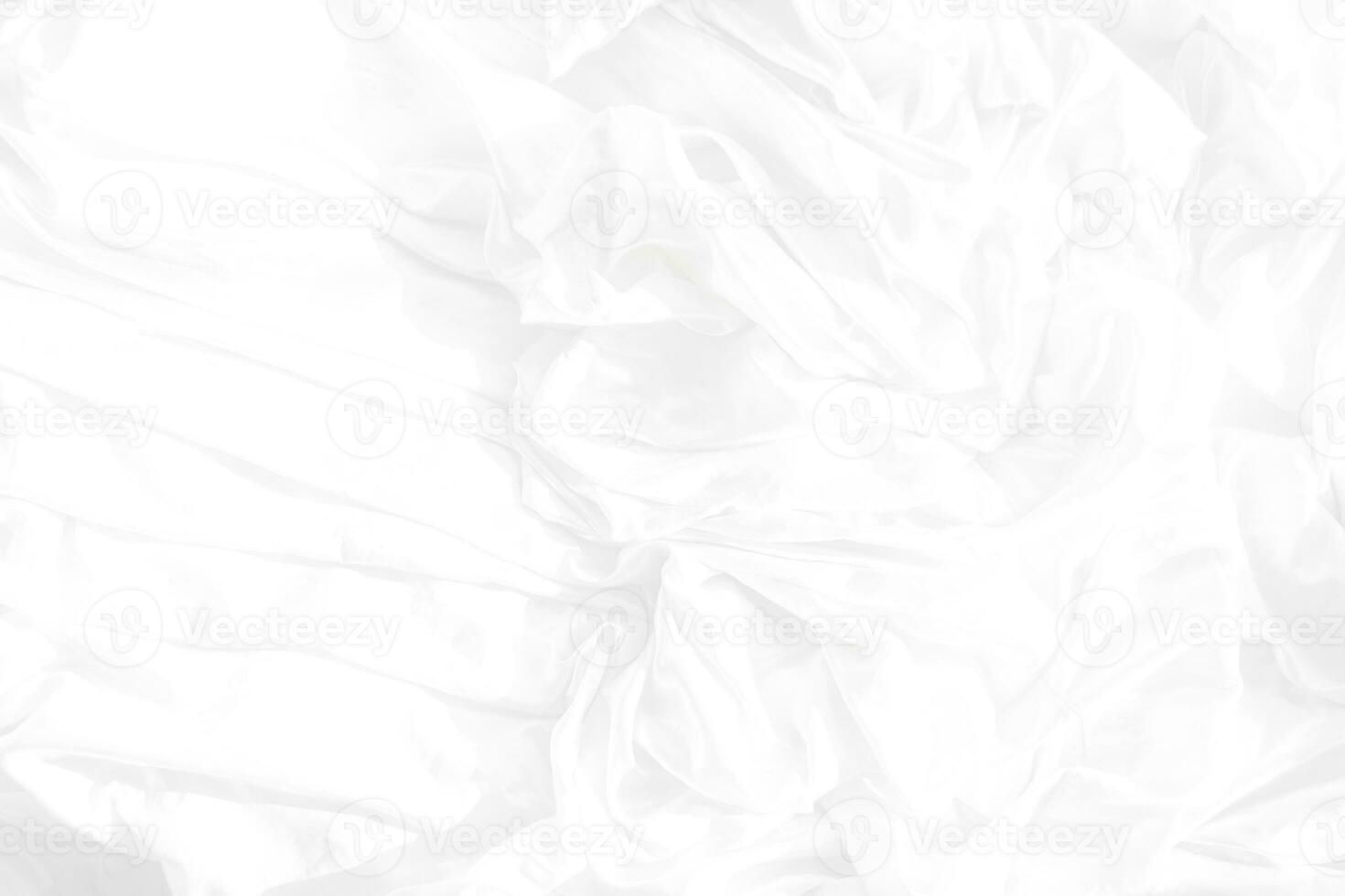 Top view Abstract White cloth background with soft waves.Wave and curve overlapping with different shadow of color,white fabric, crumpled fabric. photo