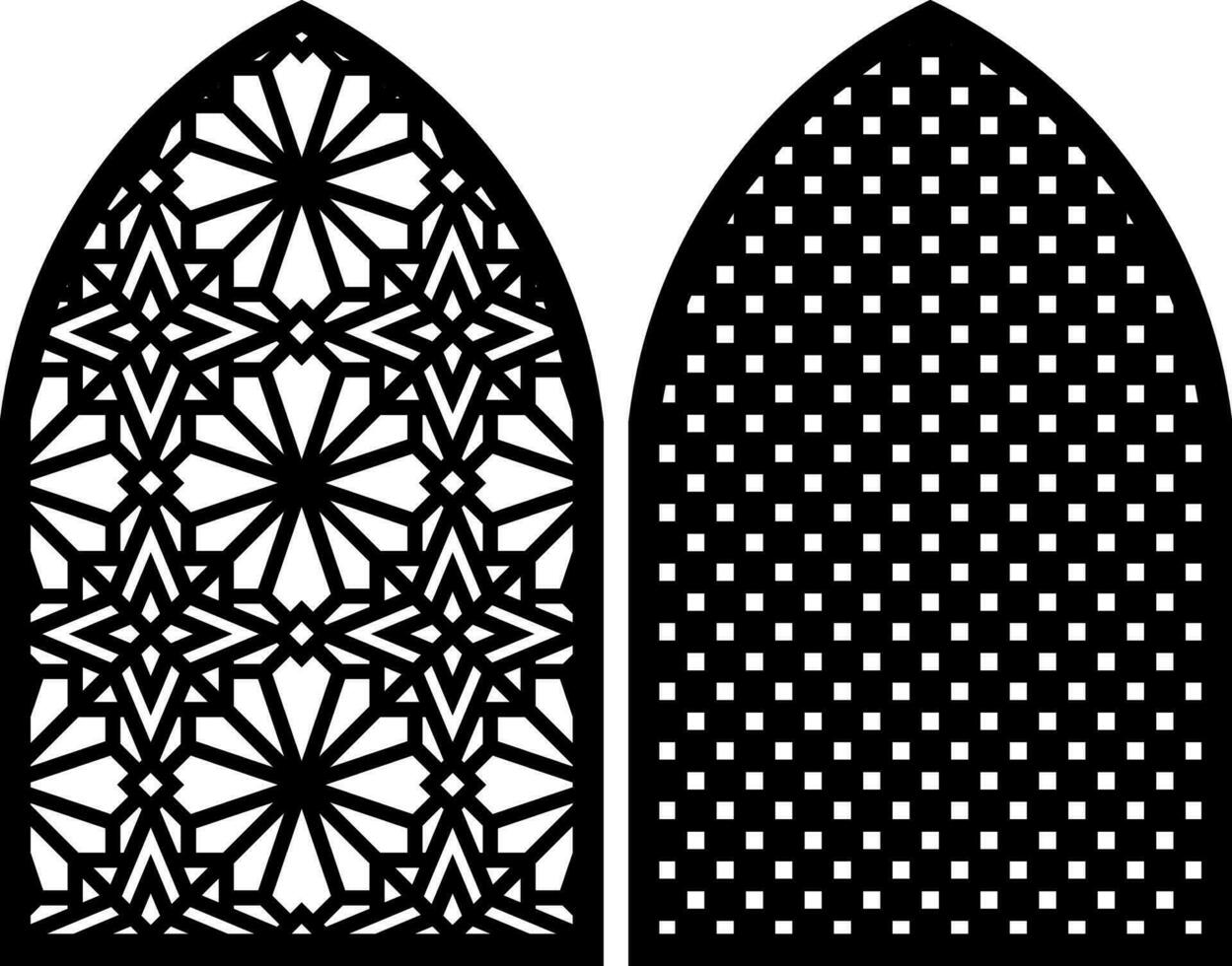 Simple Vector Pattern for Laser Cutting, Decoration, and Ornament. Metal design, wood carving, vector