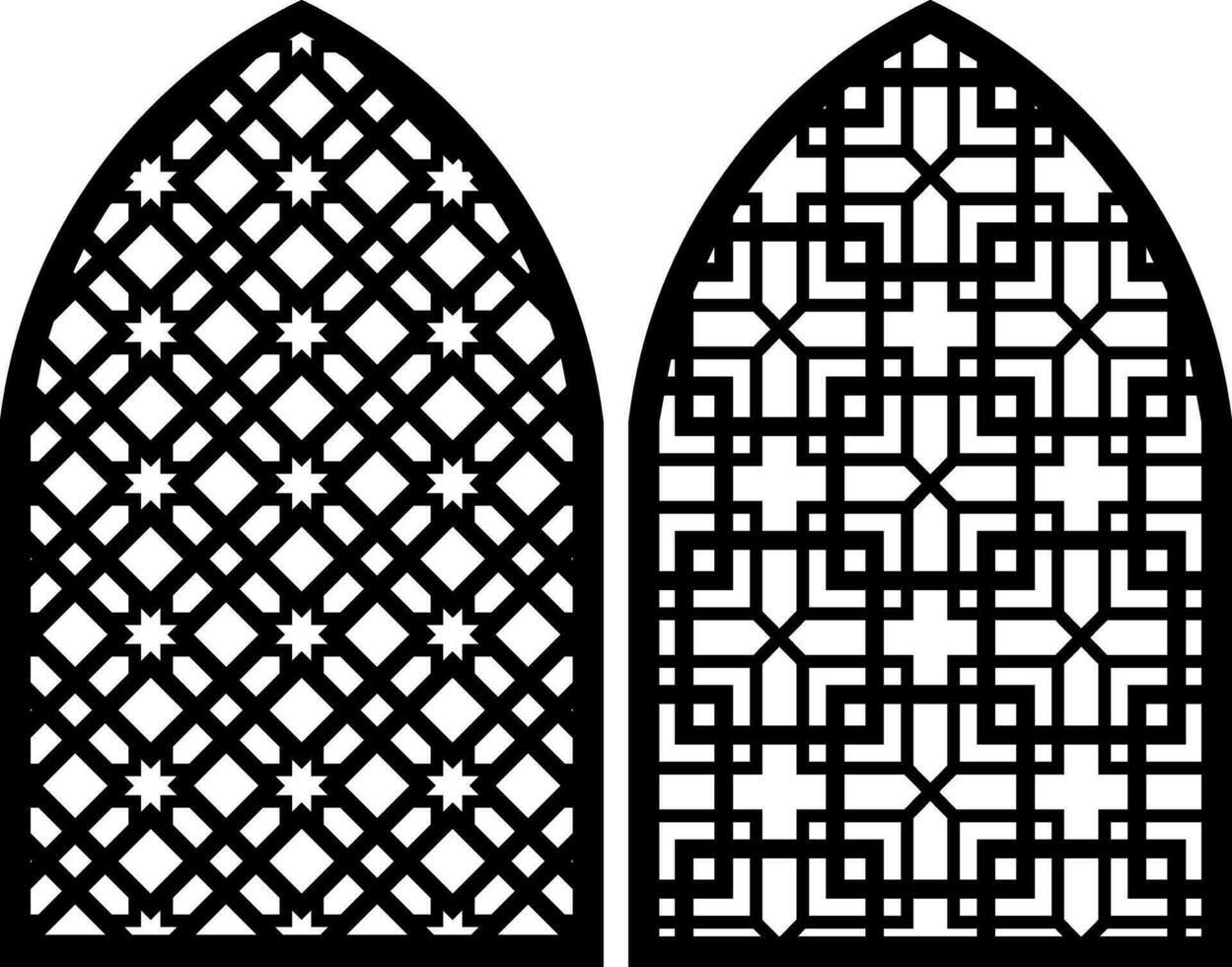 Simple Vector Pattern for Laser Cutting, Decoration, and Ornament. Metal design, wood carving, vector