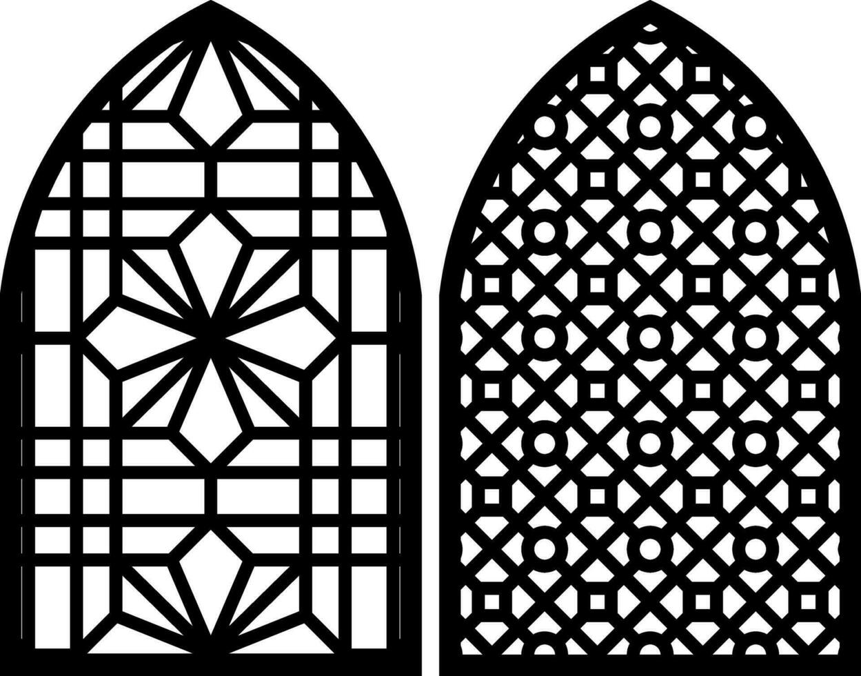 Simple Vector Pattern for Laser Cutting, Decoration, and Ornament. Metal design, wood carving, vector