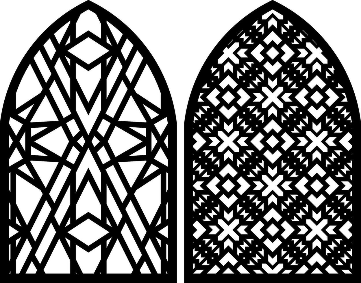 Simple Vector Pattern for Laser Cutting, Decoration, and Ornament. Metal design, wood carving, vector