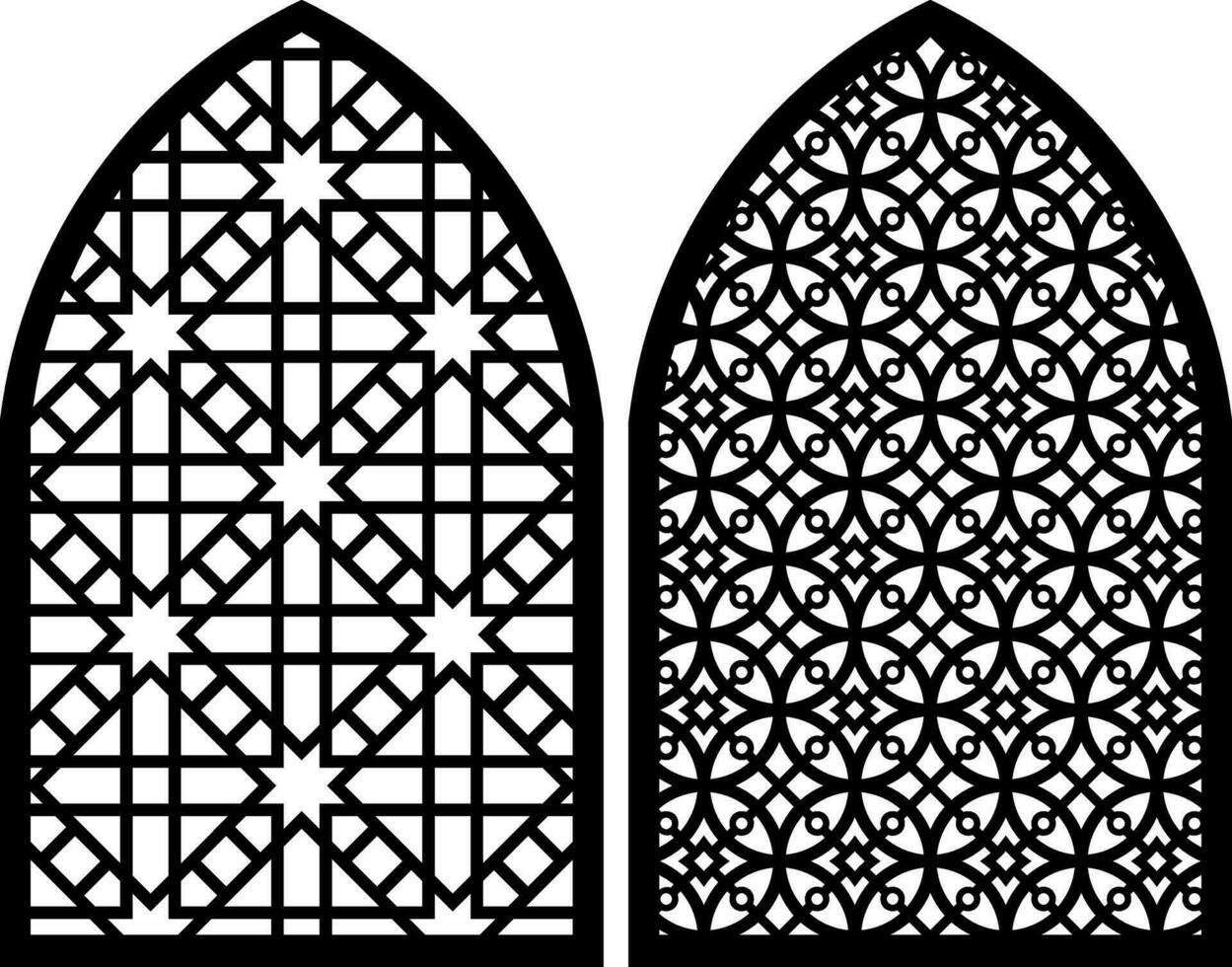 Simple Vector Pattern for Laser Cutting, Decoration, and Ornament. Metal design, wood carving, vector