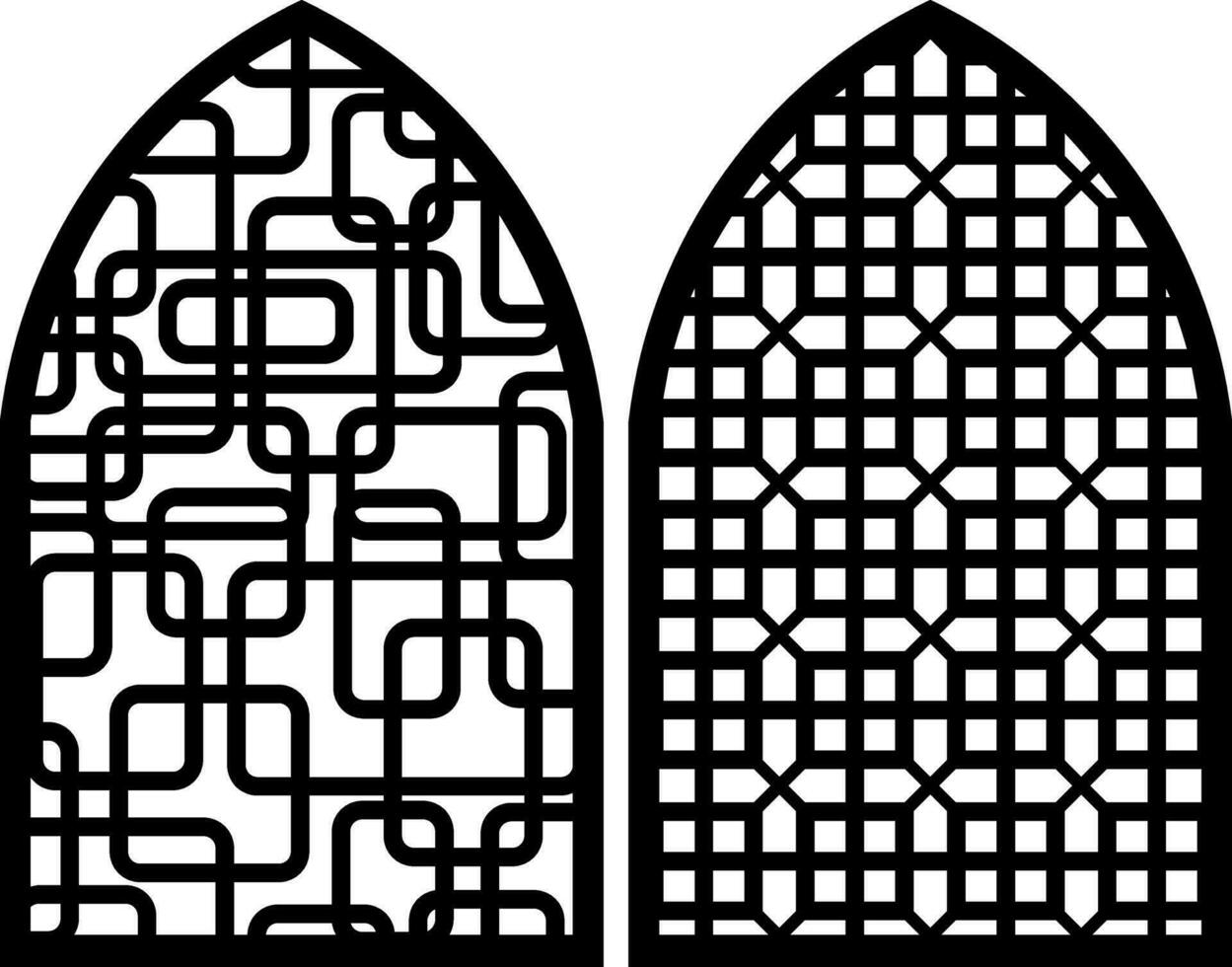 Simple Vector Pattern for Laser Cutting, Decoration, and Ornament. Metal design, wood carving, vector