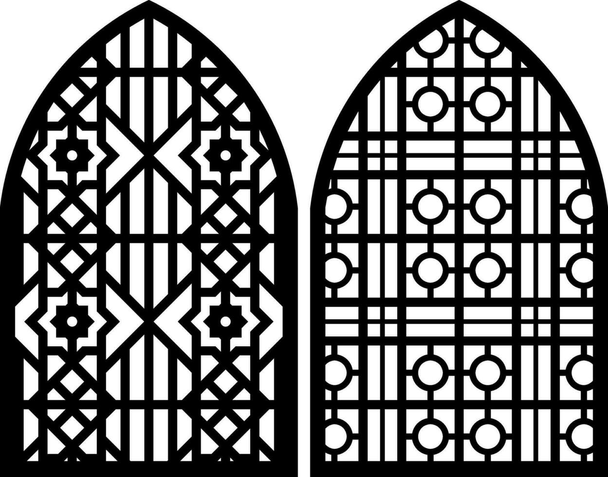 Simple Vector Pattern for Laser Cutting, Decoration, and Ornament. Metal design, wood carving, vector