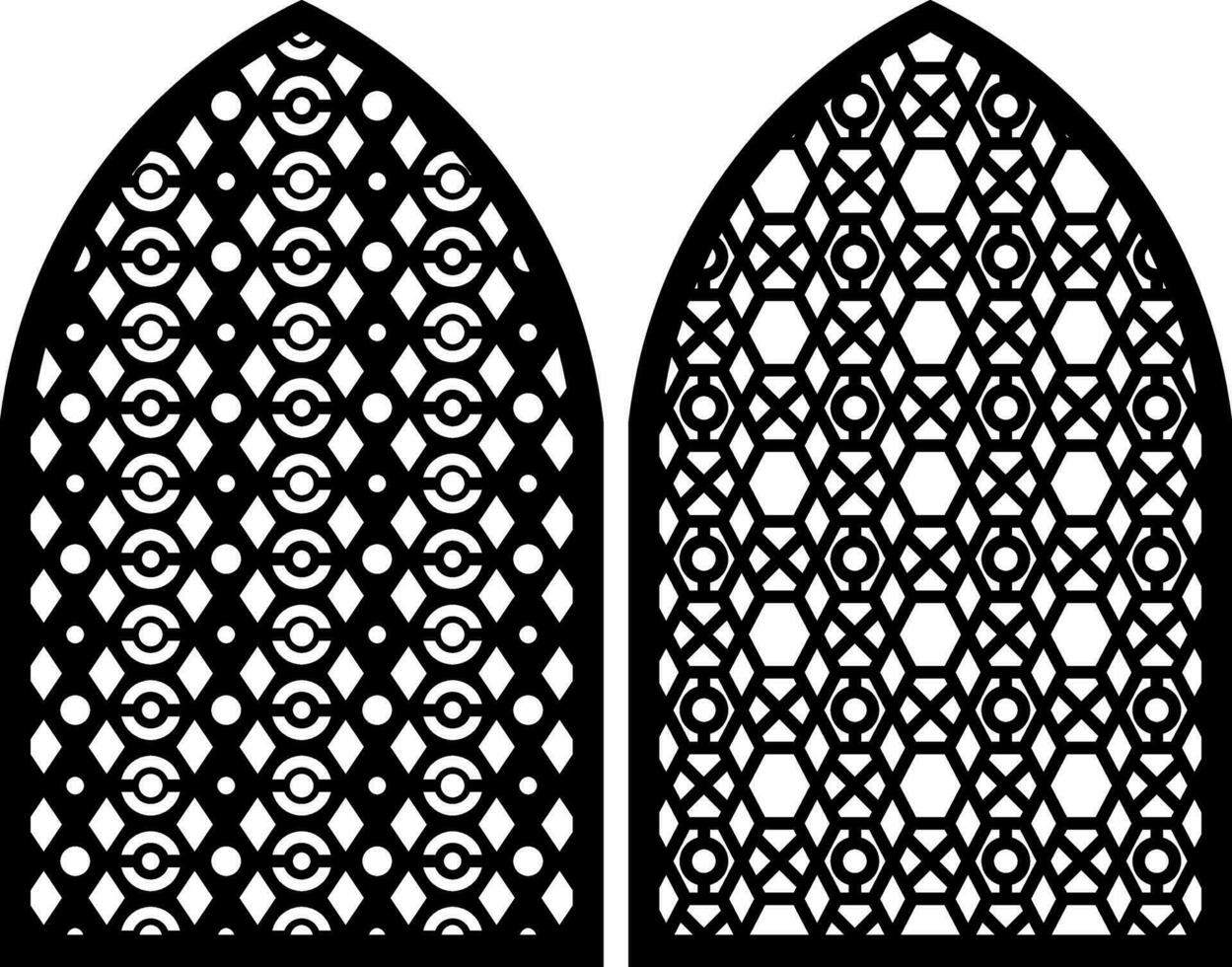 Simple Vector Pattern for Laser Cutting, Decoration, and Ornament. Metal design, wood carving, vector