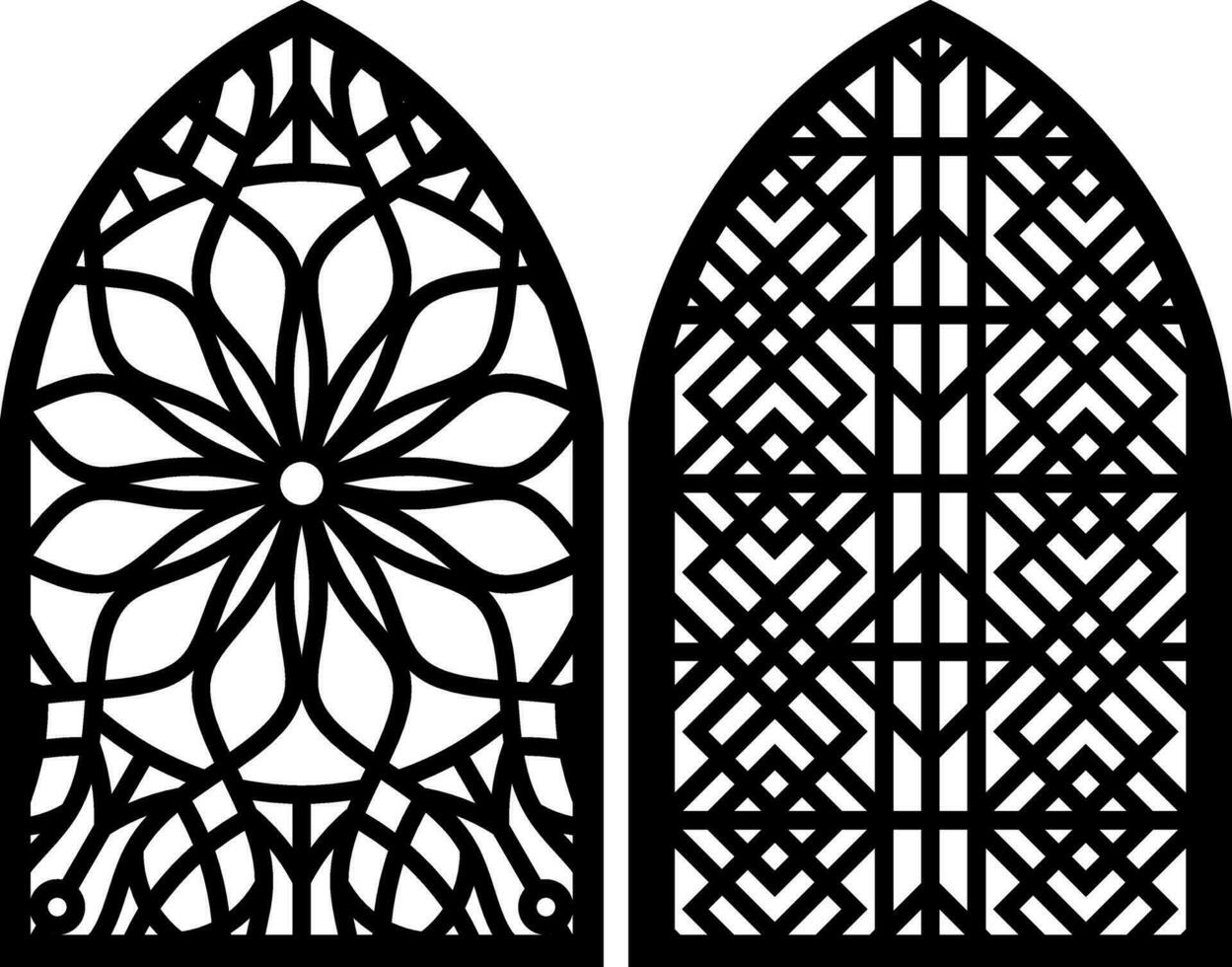 Simple Vector Pattern for Laser Cutting, Decoration, and Ornament. Metal design, wood carving, vector