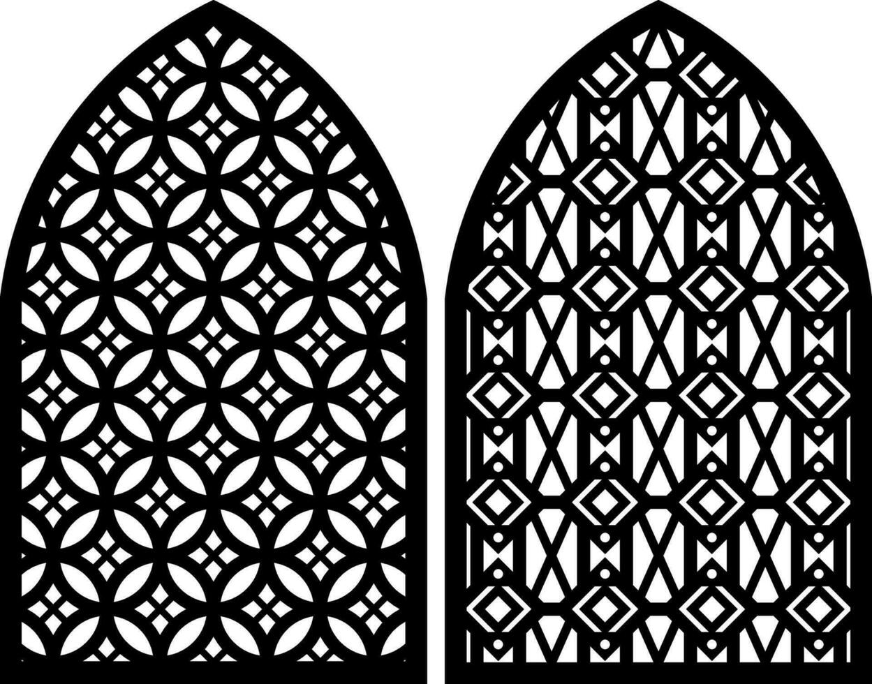 Simple Vector Pattern for Laser Cutting, Decoration, and Ornament. Metal design, wood carving, vector