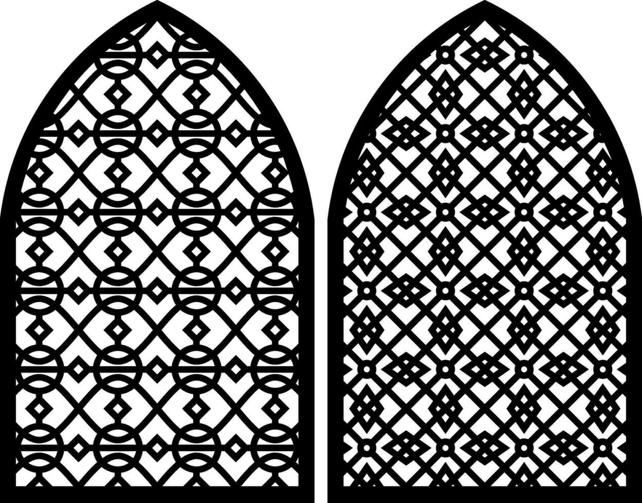 Simple Vector Pattern for Laser Cutting, Decoration, and Ornament. Metal design, wood carving, vector