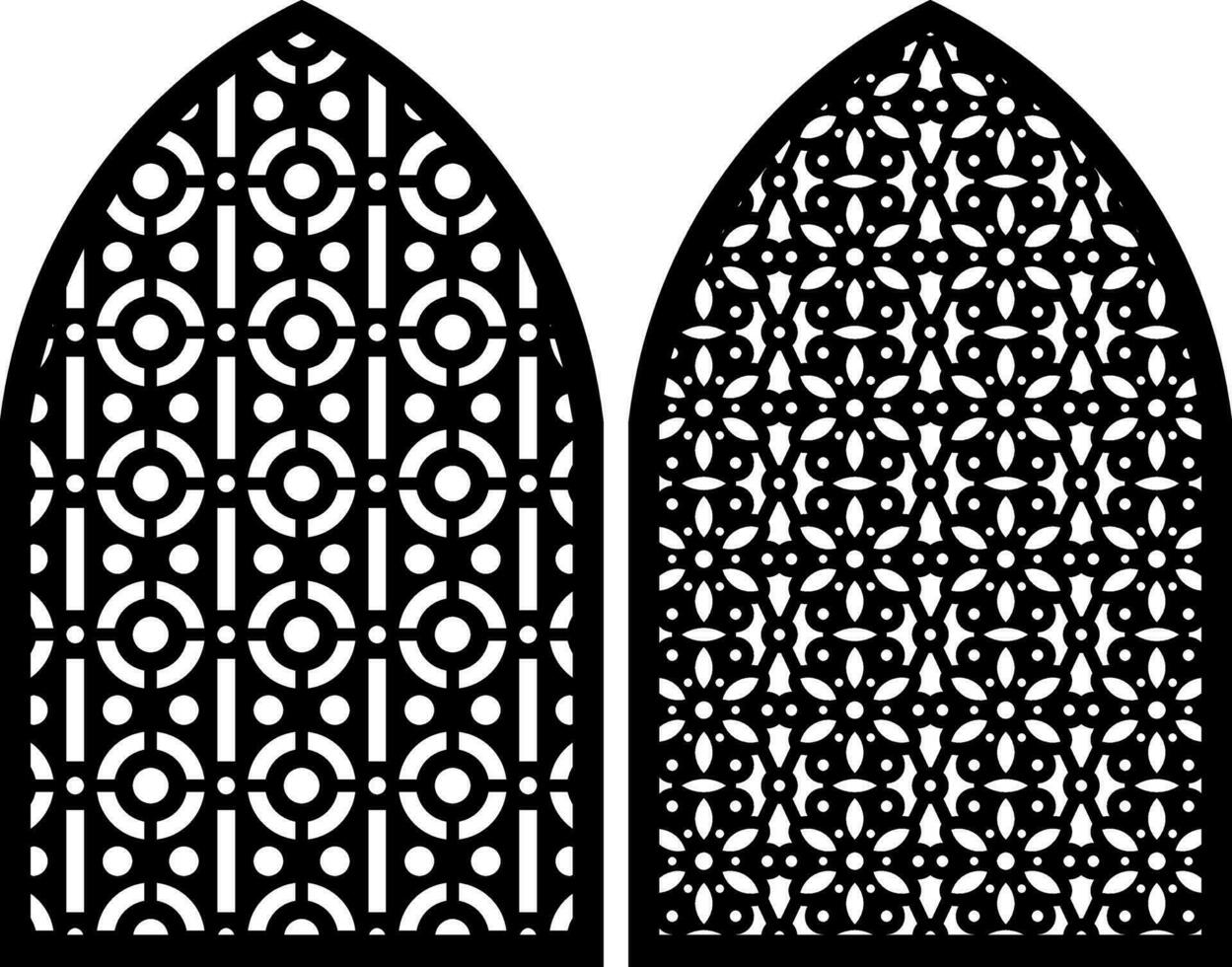 Simple Vector Pattern for Laser Cutting, Decoration, and Ornament. Metal design, wood carving, vector