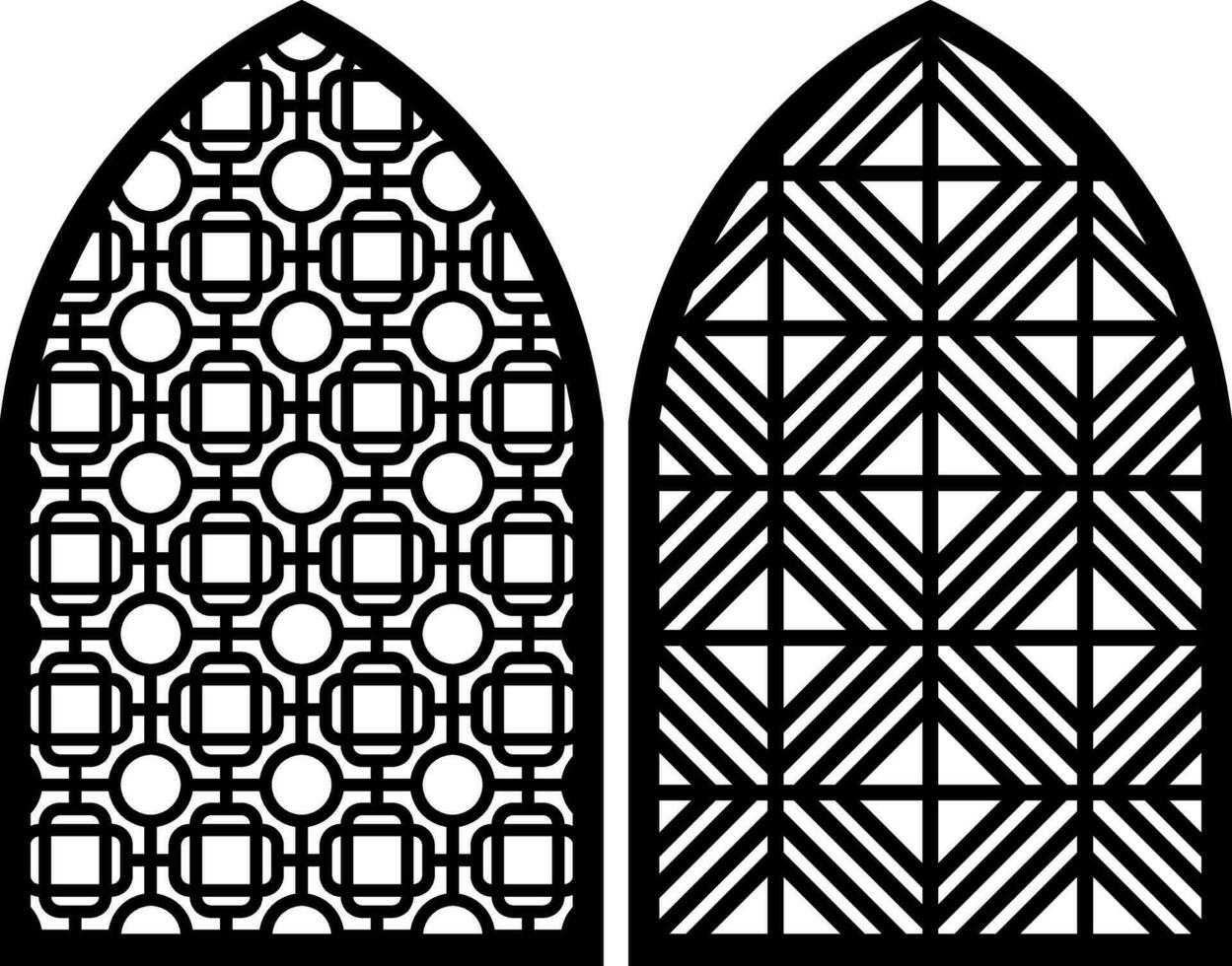 Simple Vector Pattern for Laser Cutting, Decoration, and Ornament. Metal design, wood carving, vector