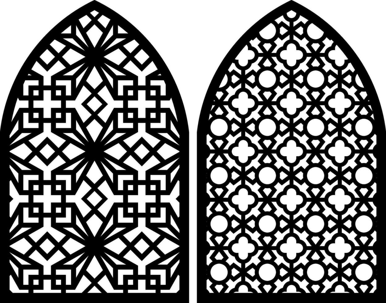 Simple Vector Pattern for Laser Cutting, Decoration, and Ornament. Metal design, wood carving, vector