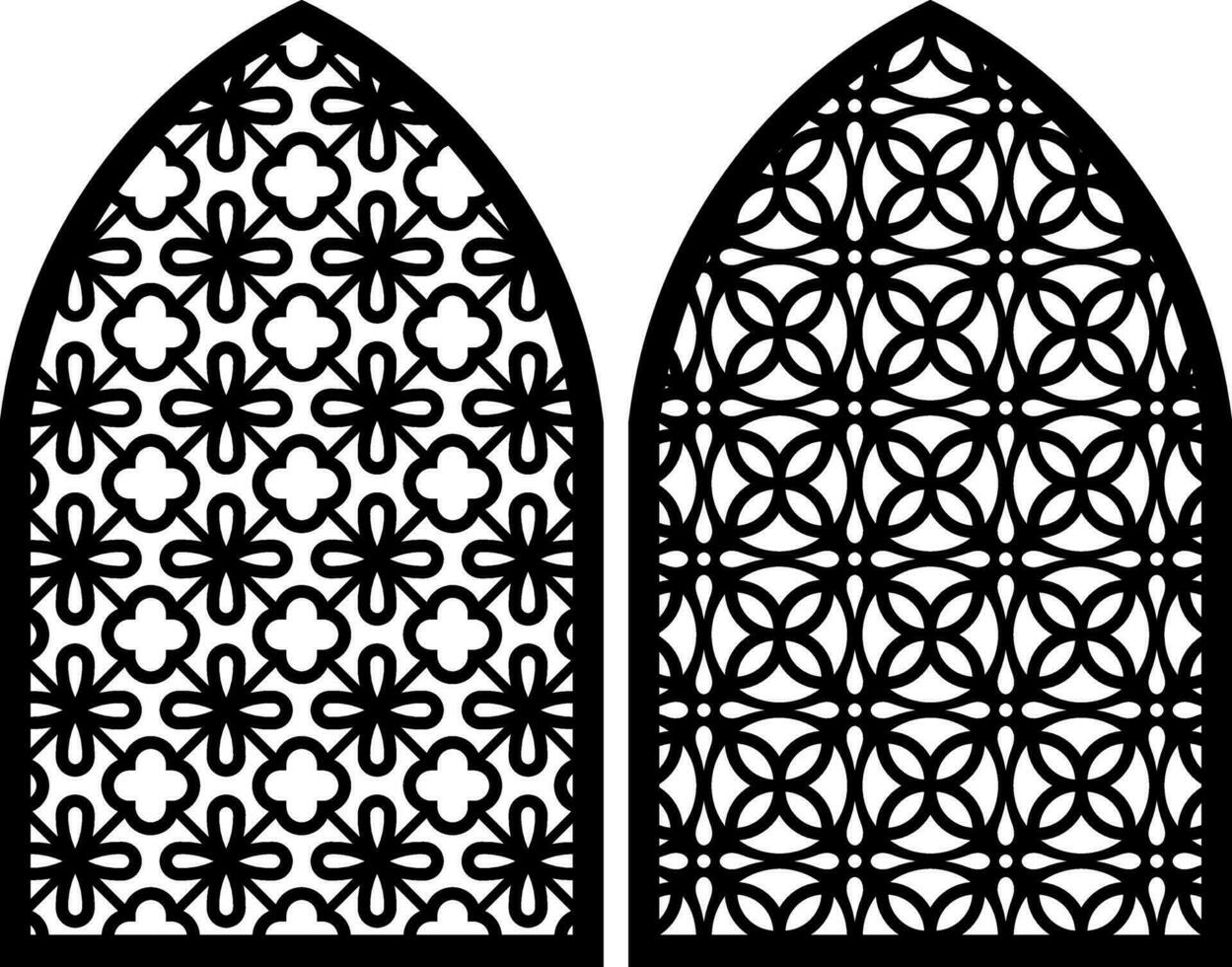 Simple Vector Pattern for Laser Cutting, Decoration, and Ornament. Metal design, wood carving, vector