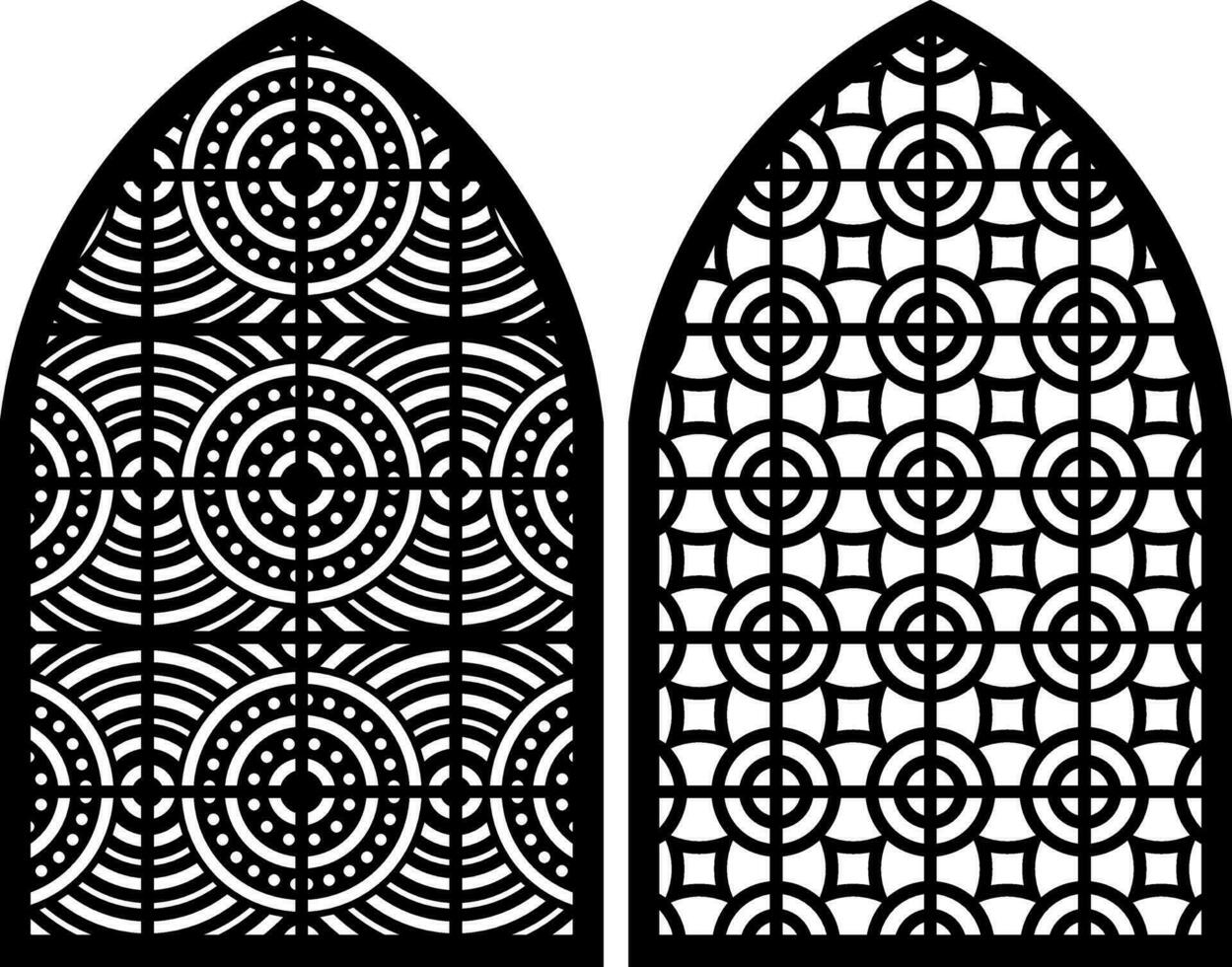 Simple Vector Pattern for Laser Cutting, Decoration, and Ornament. Metal design, wood carving, vector