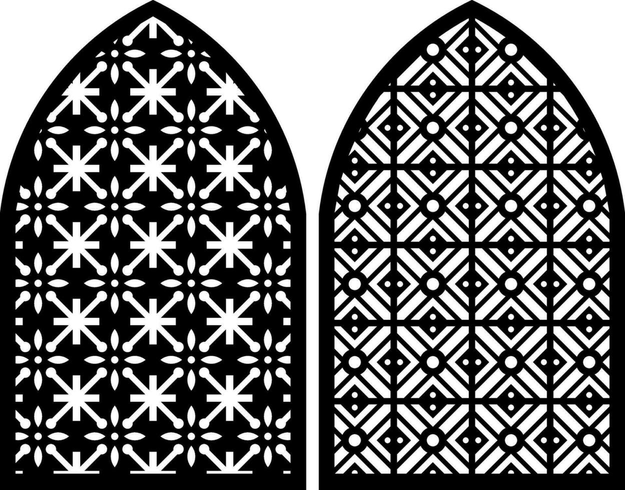 Simple Vector Pattern for Laser Cutting, Decoration, and Ornament. Metal design, wood carving, vector