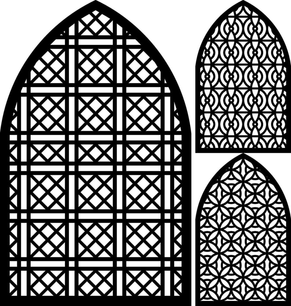 Simple Vector Pattern for Laser Cutting, Decoration, and Ornament. Metal design, wood carving, vector