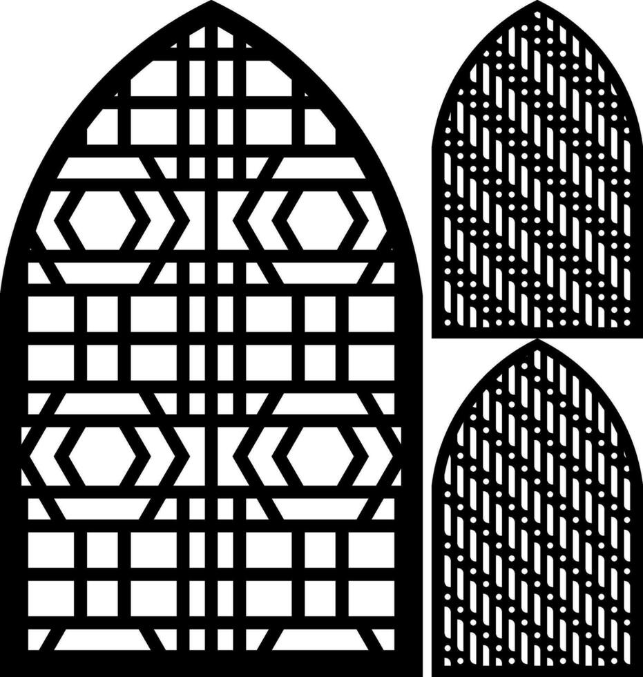 Simple Vector Pattern for Laser Cutting, Decoration, and Ornament. Metal design, wood carving, vector