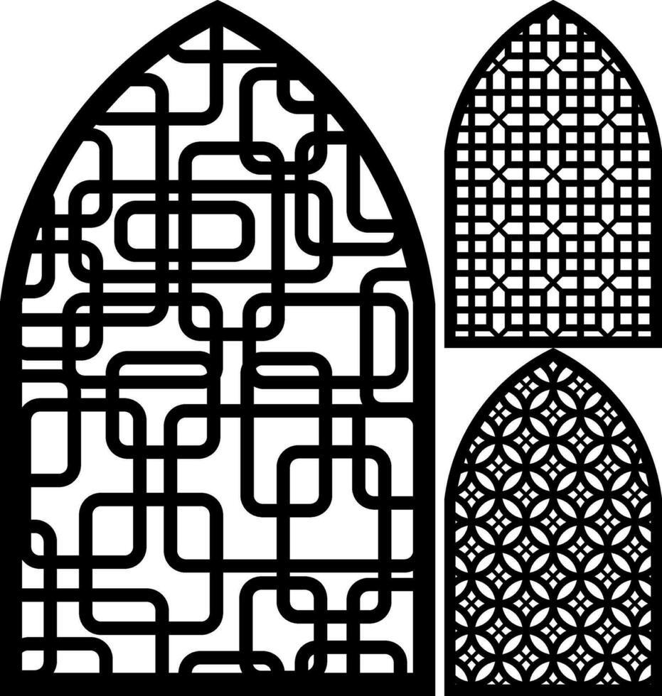 Simple Vector Pattern for Laser Cutting, Decoration, and Ornament. Metal design, wood carving, vector