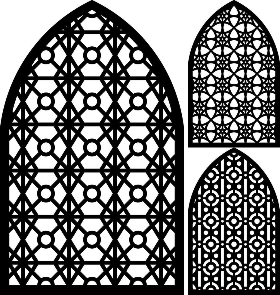 Simple Vector Pattern for Laser Cutting, Decoration, and Ornament. Metal design, wood carving, vector