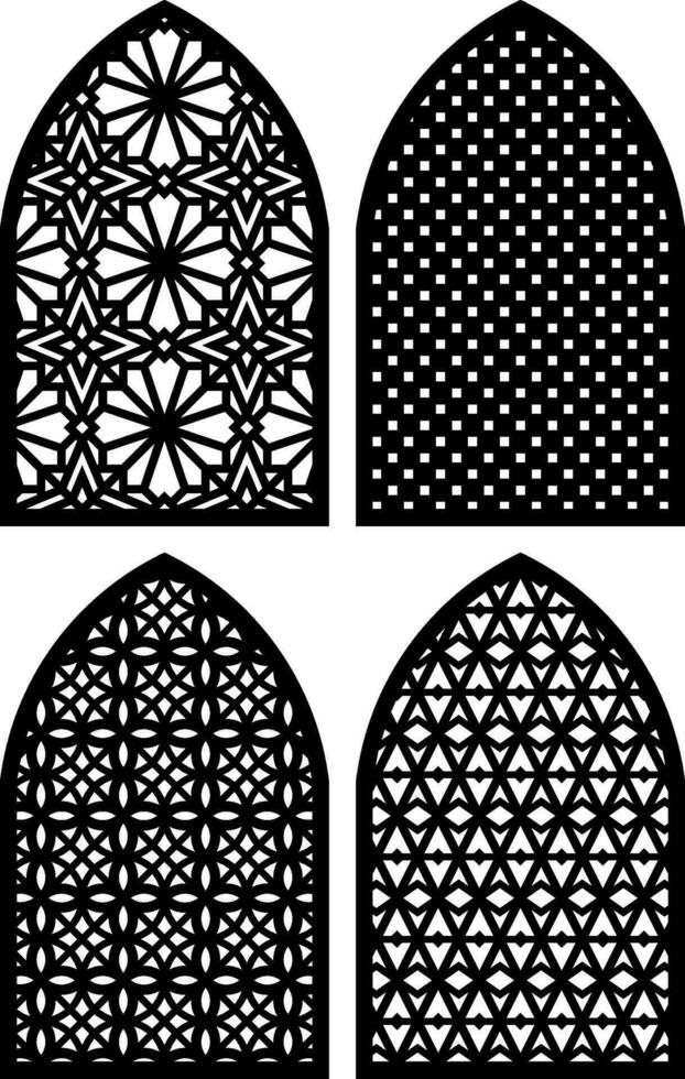 Simple Vector Pattern for Laser Cutting, Decoration, and Ornament. Metal design, wood carving, vector