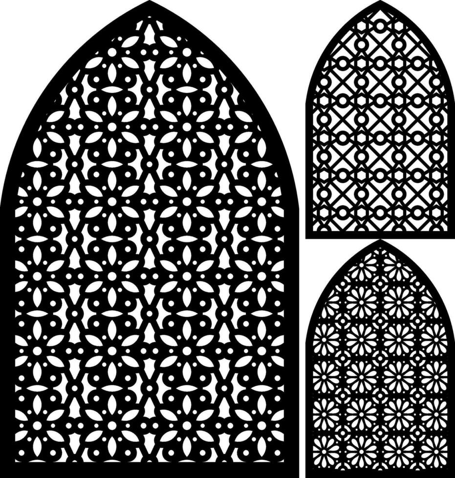 Simple Vector Pattern for Laser Cutting, Decoration, and Ornament. Metal design, wood carving, vector