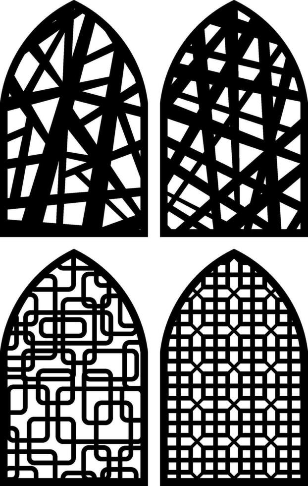 Simple Vector Pattern for Laser Cutting, Decoration, and Ornament. Metal design, wood carving, vector