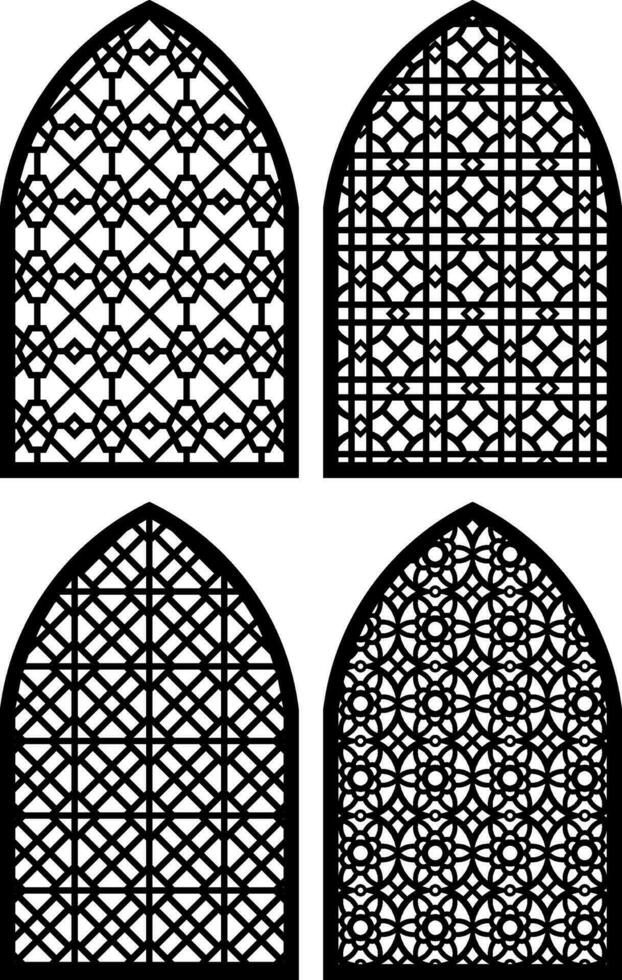 Simple Vector Pattern for Laser Cutting, Decoration, and Ornament. Metal design, wood carving, vector